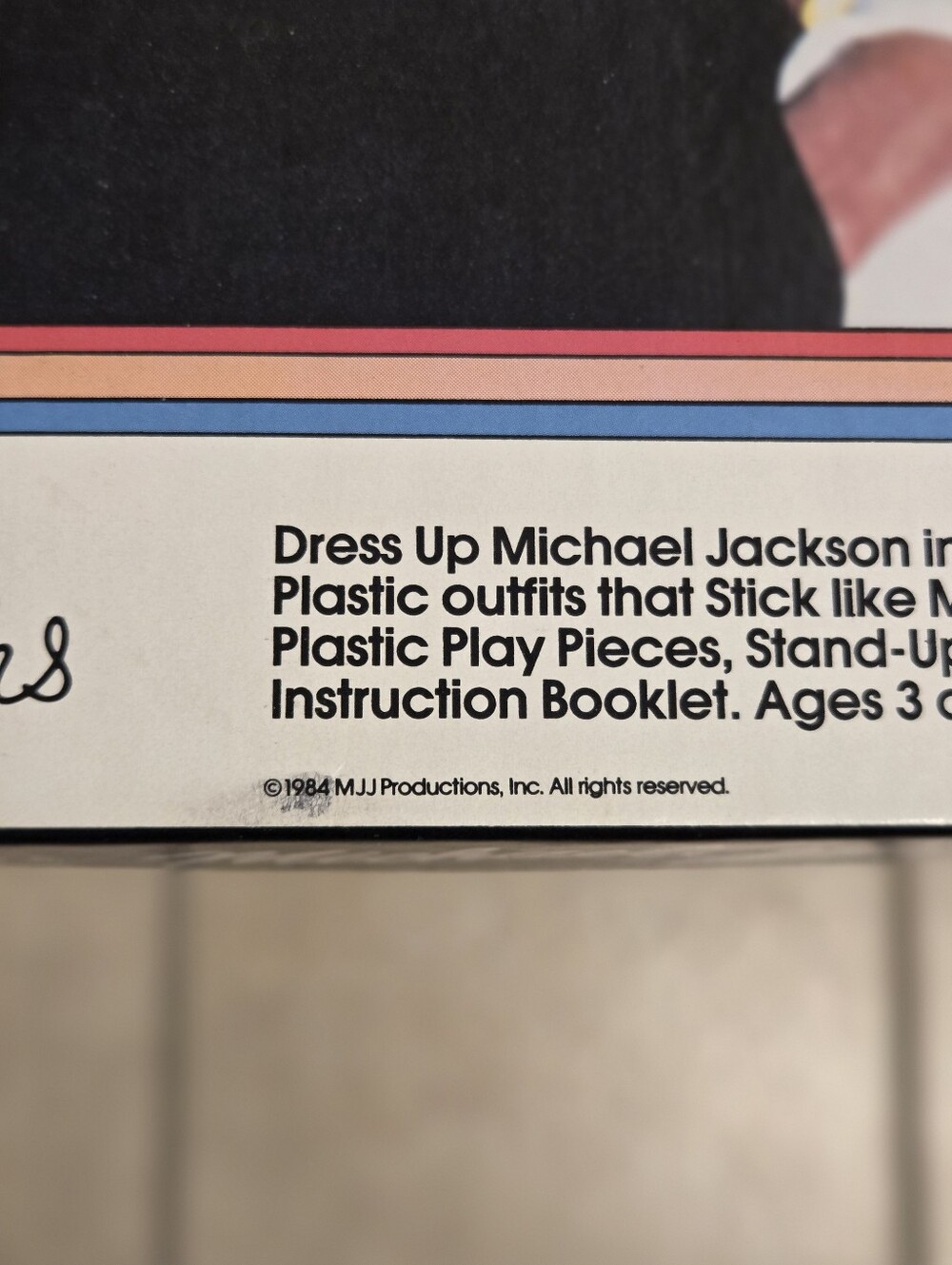 Vintage 1984 Colorforms Michael Jackson Dress Up Set - Preowned - King of Pop MJ - Picture 2 of 7